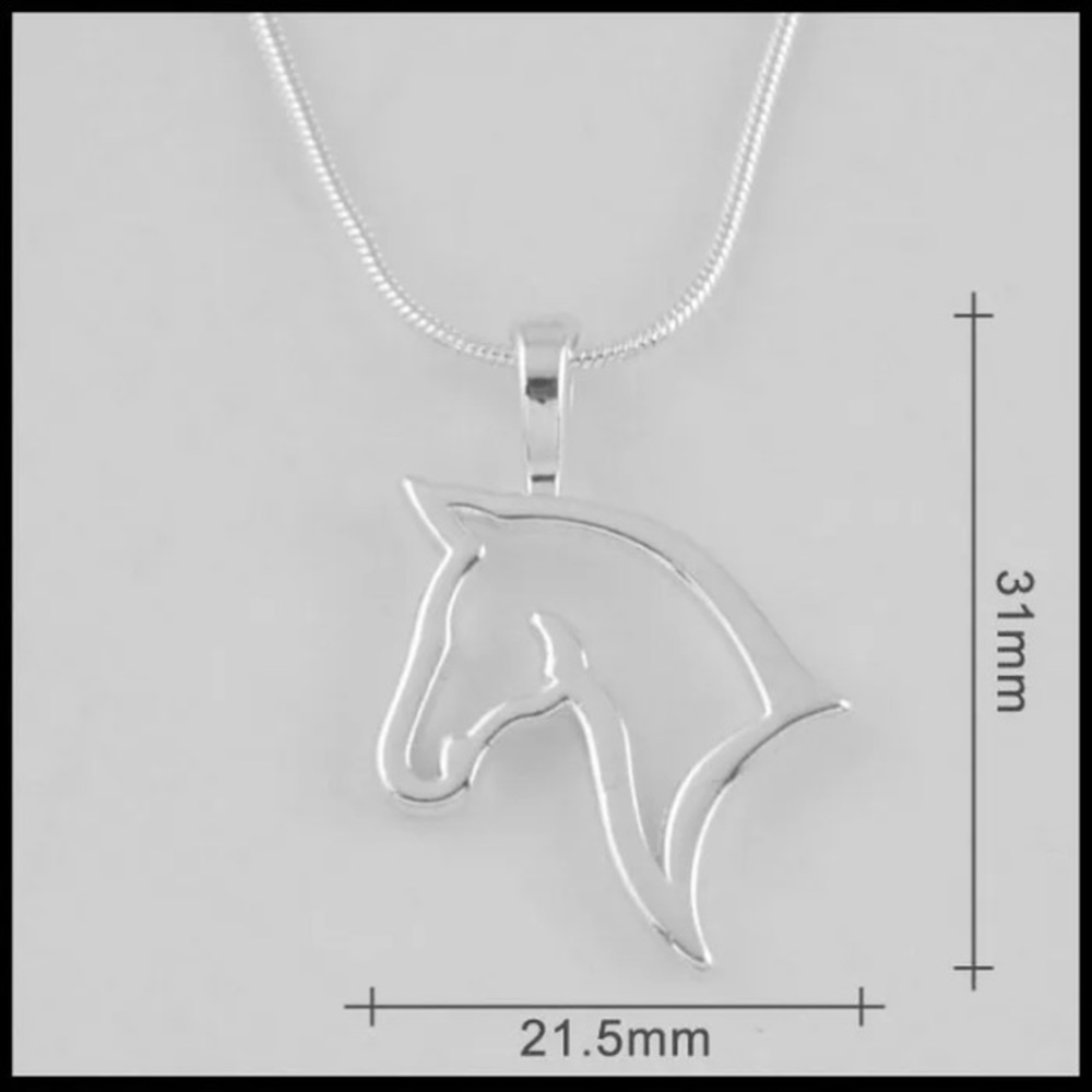 NEW!💙💎HORSE🐴NECKLACE💎💙EQUESTRIAN WESTERN GIFT - Picture 4 of 8